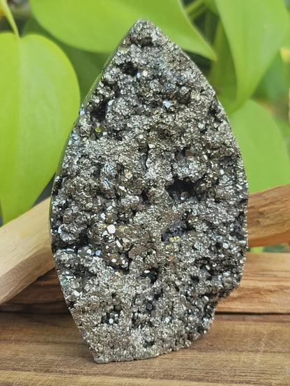 High Druzy Pyrite Freeform – Bold Energy, Abundance & Grounded Action