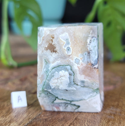 Pink Amethyst & Moss Agate Druzy Freeform – Healing & Spiritual Growth