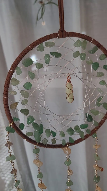 6” Crystal Chip Dreamcatcher – Custom Energy, Protection & Fresh Starts
