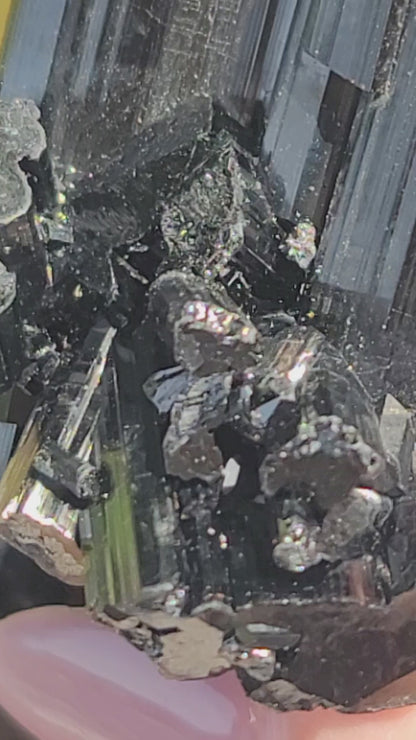 AAA High Grade Black Tourmaline: Grounding Protection and Energy Purification
