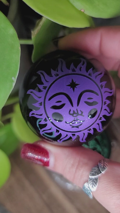Obsidian Meditation Sphere: Grounding and Protection