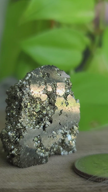 Pyrite Druzy Tower: Sparkling Shield of Abundance