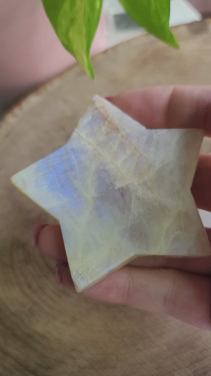 Moonstone Star: Celestial Illumination and Divine Feminine Energy