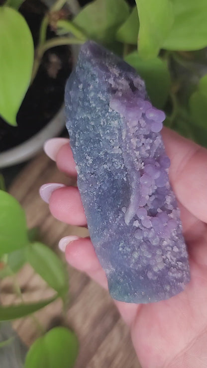 Grape Agate Tower – Intuition, Emotional Healing & Inner Peace