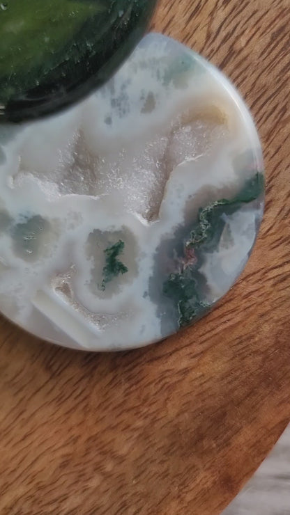 Moss Agate Moon: Nature's Tranquility and Grounding Energy