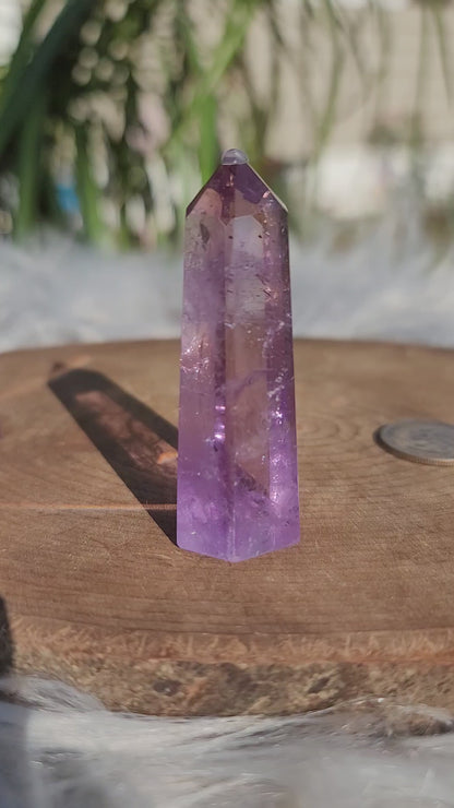 Lavender Amethyst Point: Soothing Tranquility and Spiritual Insight