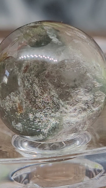 Garden Quartz Sphere: Nurturing Energy and Inner Growth