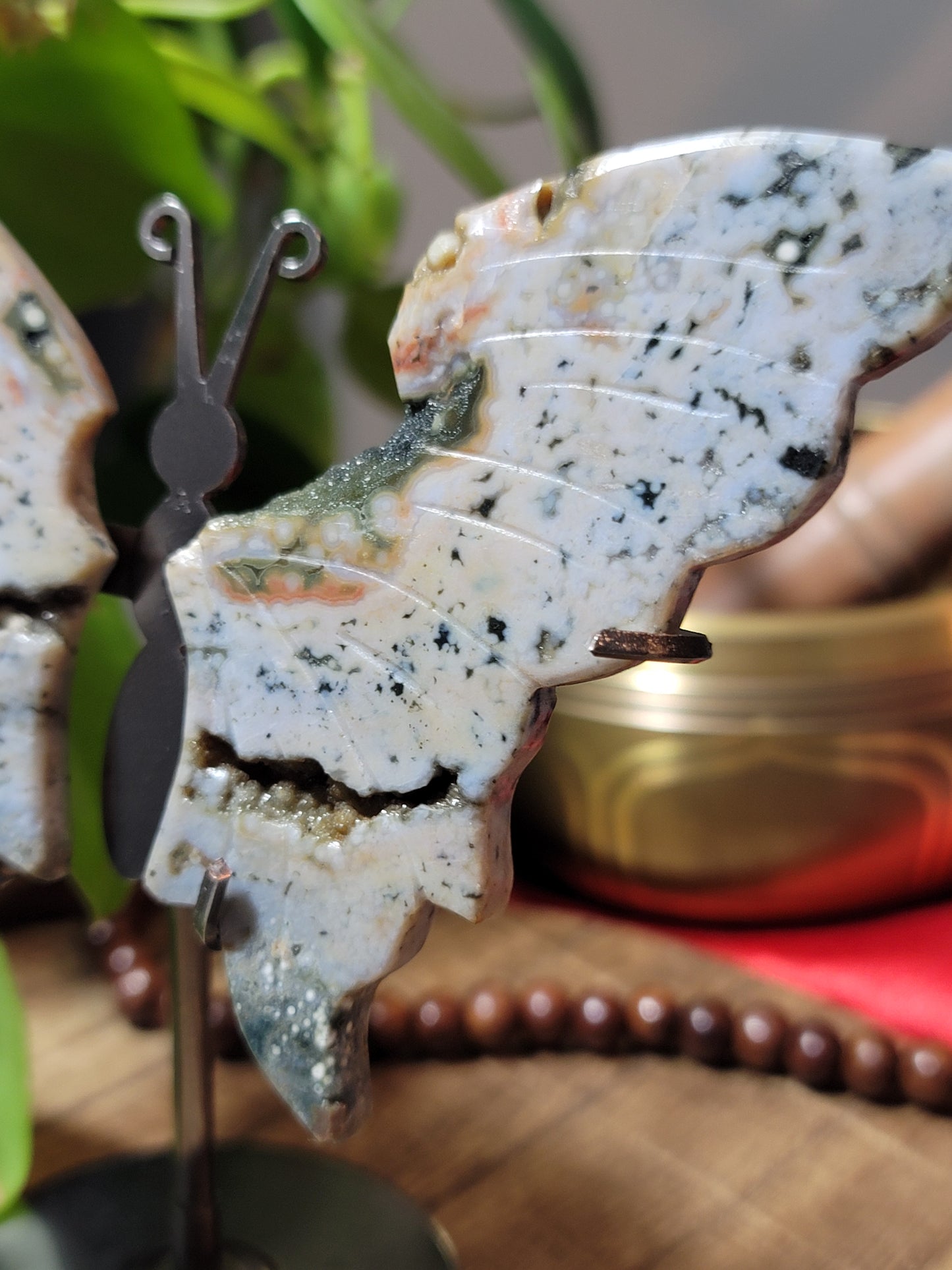 Butterfly Crystal Wings on Stand – Transformation, Growth & Sacred Display
