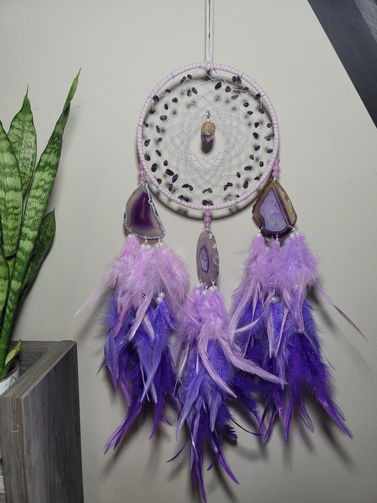 6” Crystal Chip Dreamcatcher – Custom Energy, Protection & Fresh Starts