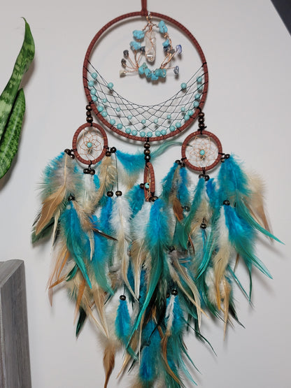 6” Crystal Chip Dreamcatcher – Custom Energy, Protection & Fresh Starts