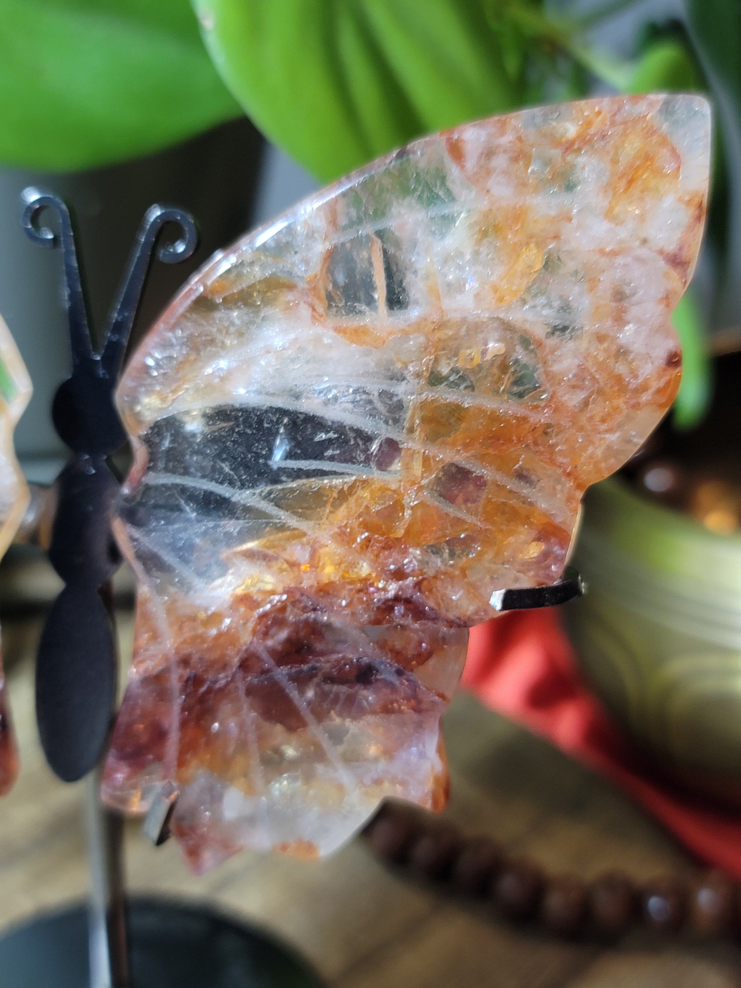 Butterfly Crystal Wings on Stand – Transformation, Growth & Sacred Display