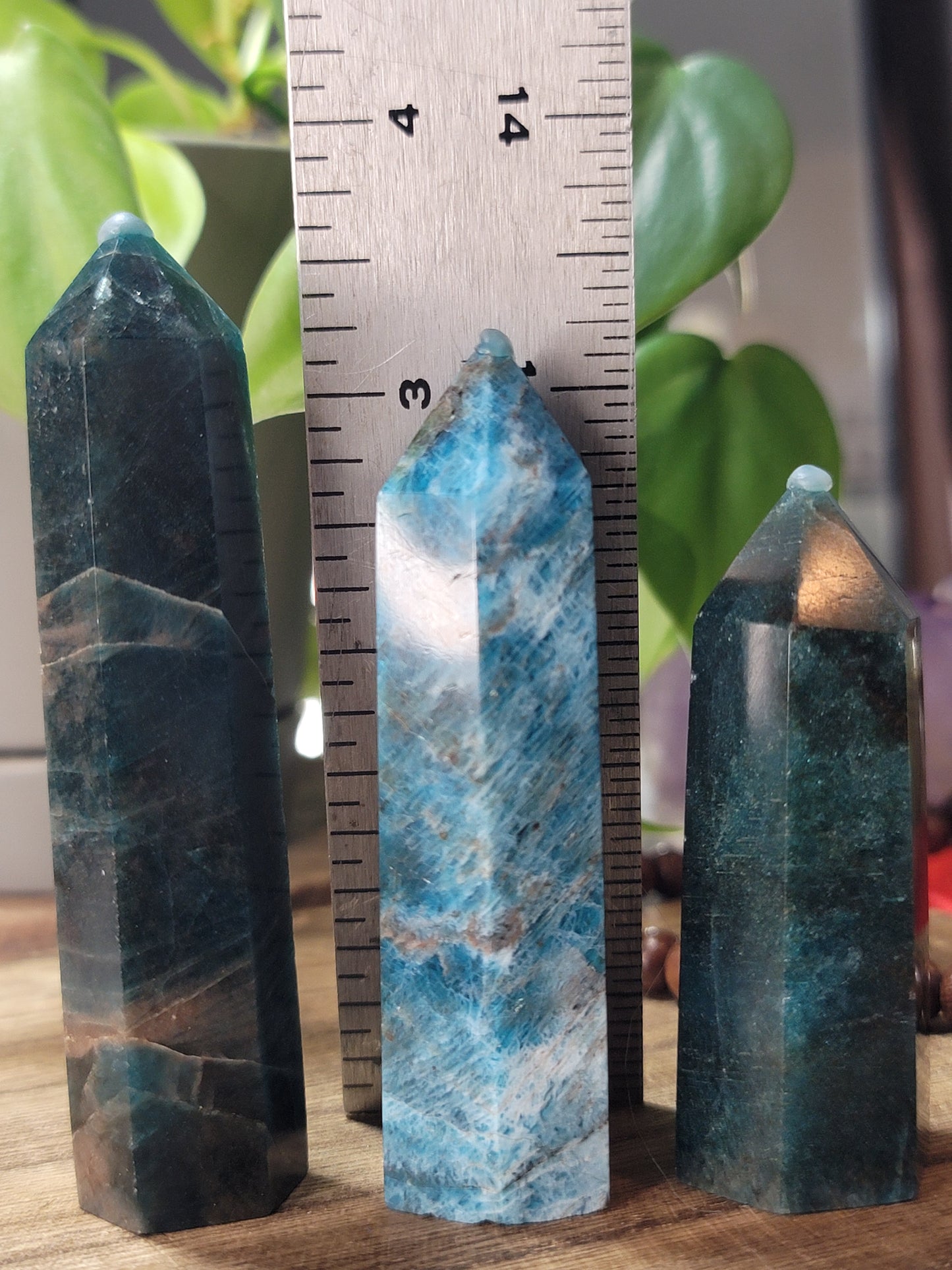 Blue Apatite Tower – Focus, Alignment & Manifestation Power